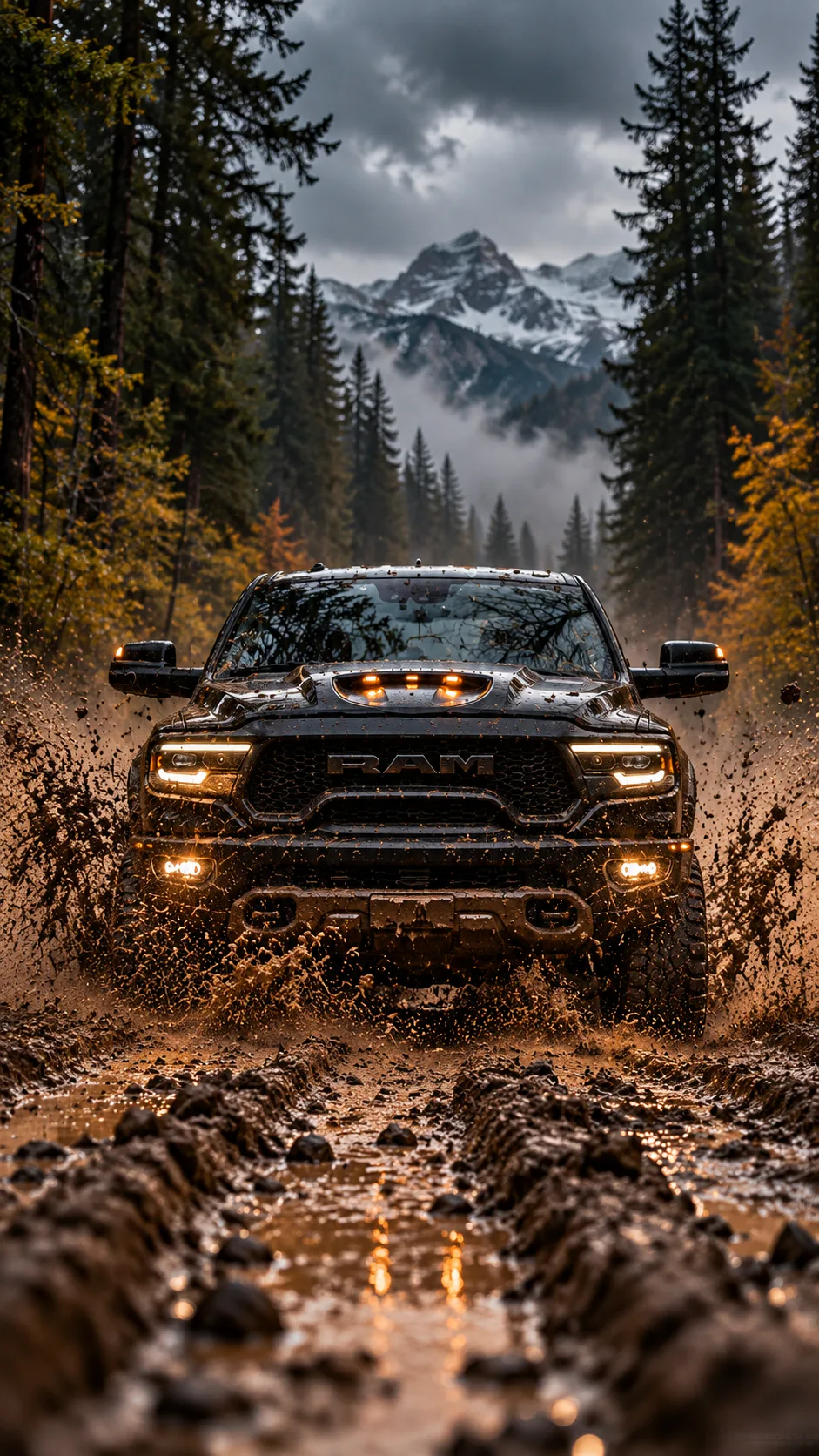 Black RAM in mud